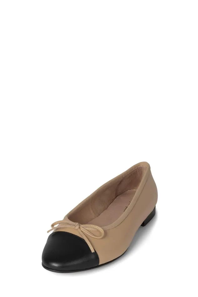 Women Ballet Flats Jeffrey Campbell ARABESQUE Red Suede Combo