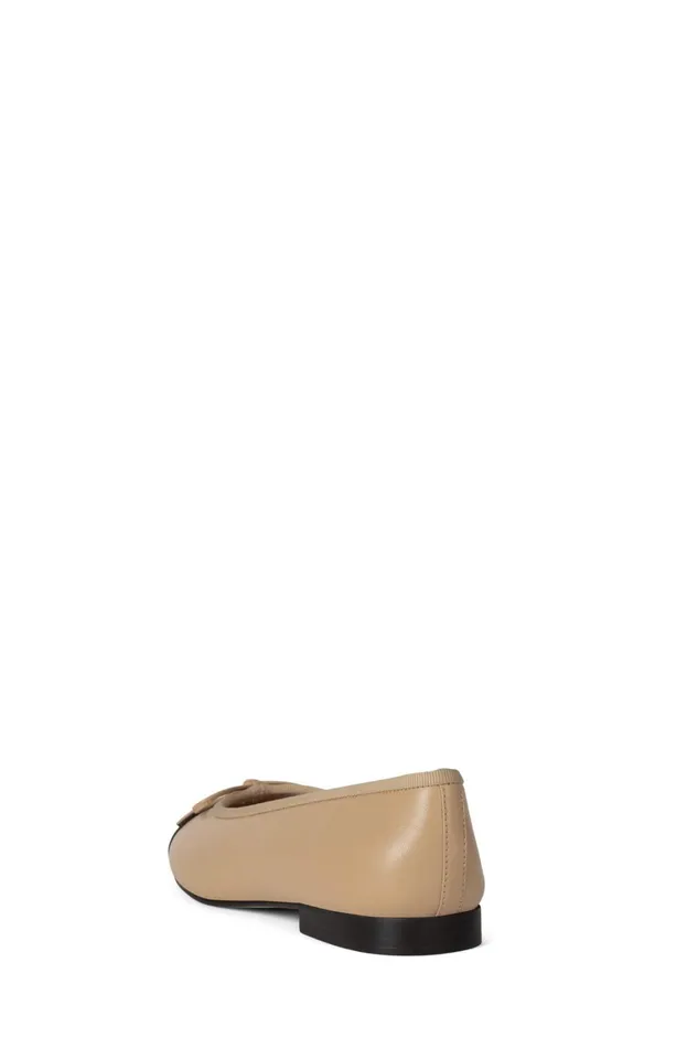 Women Ballet Flats Jeffrey Campbell ARABESQUE Red Suede Combo