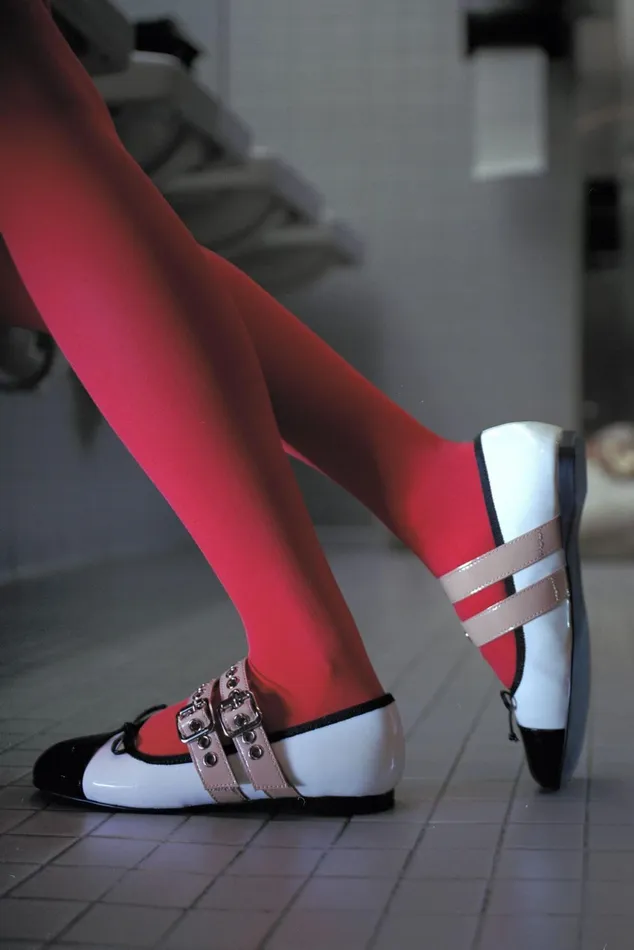 Women Ballet Flats Jeffrey Campbell BALLETIC Black White Nude Patent