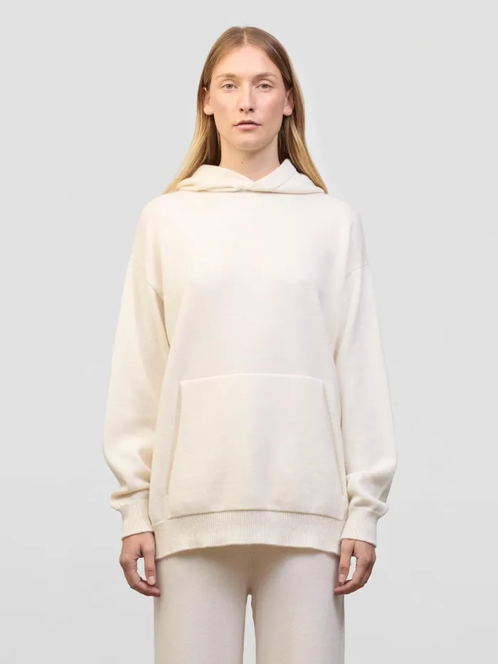 Women Begg X Co Loungewear Rockcliffe Cashmere Hoodie Frost