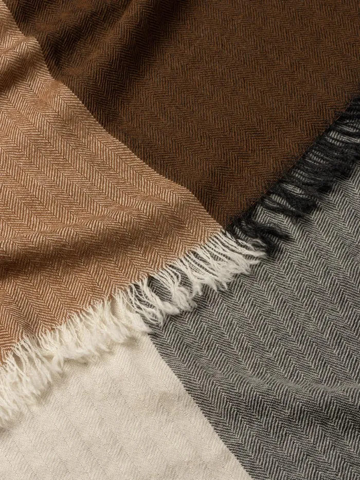 Women Begg X Co Scarves Islay Meribel Cashmere Stole Natural White