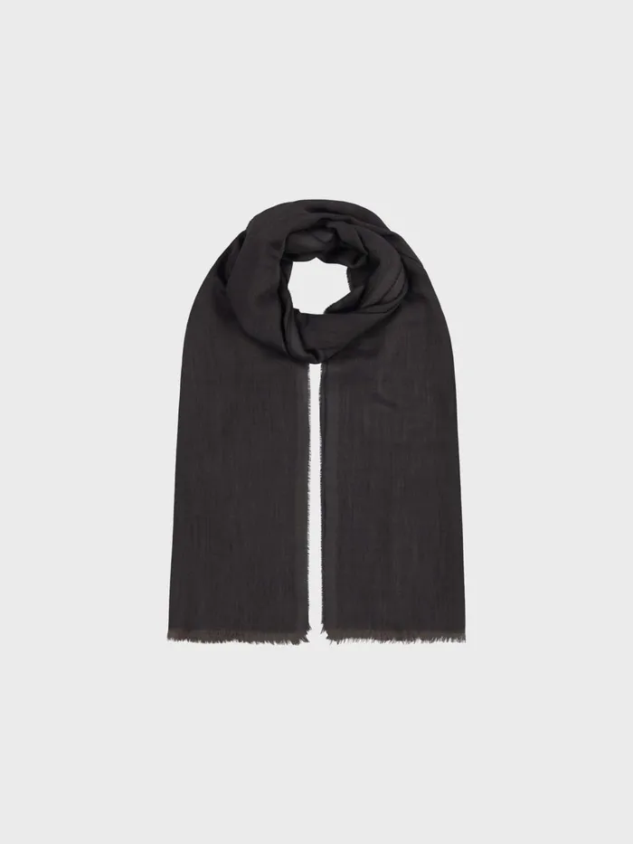Women Begg X Co Scarves Wispy Solid Superfine Cashmere Scarf Carbon