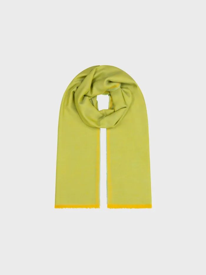 Women Begg X Co Scarves Wispy Solid Superfine Cashmere Scarf Lime Flower