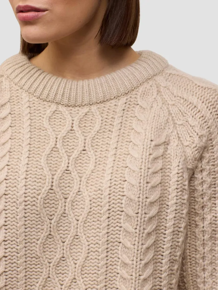 Women Begg X Co Sweaters Gigha Cashmere Sweater Light Brown Natural