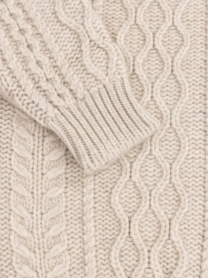 Women Begg X Co Sweaters Gigha Cashmere Sweater Light Brown Natural