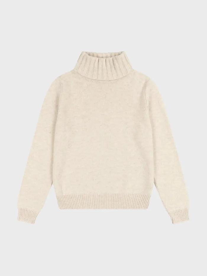 Women Begg X Co Sweaters Hepburn Roll Cashmere Sweater Light Natural