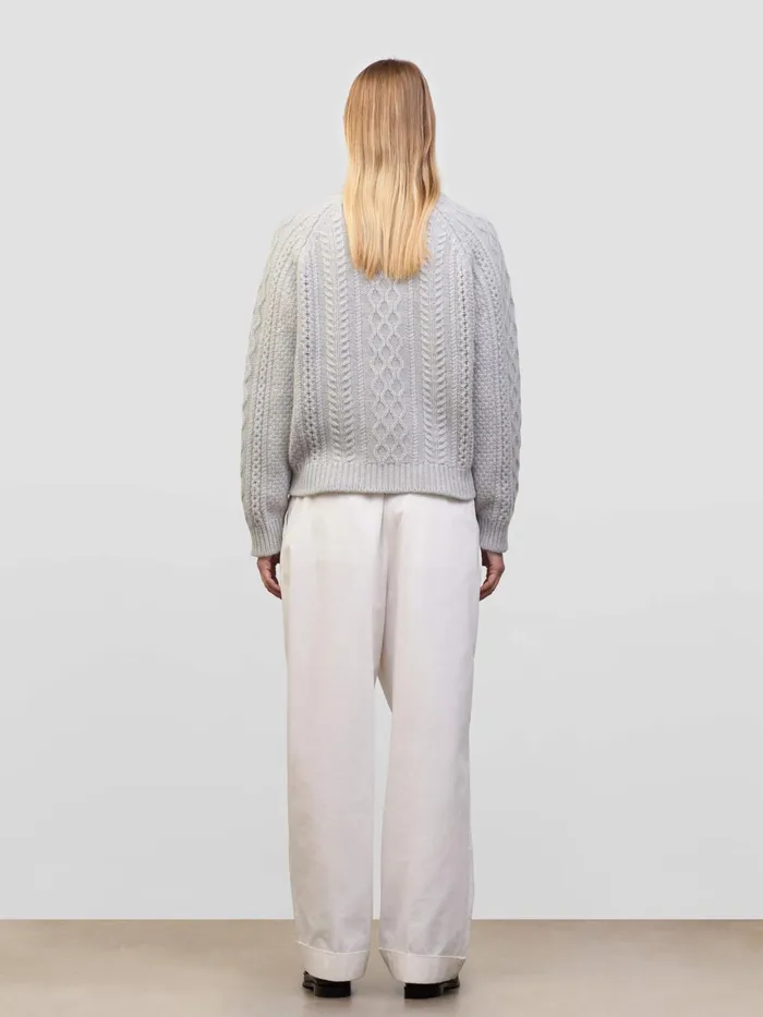 Women Begg X Co Sweaters Isla Cashmere Sweater Feather Grey