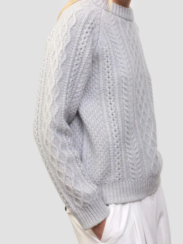 Women Begg X Co Sweaters Isla Cashmere Sweater Feather Grey
