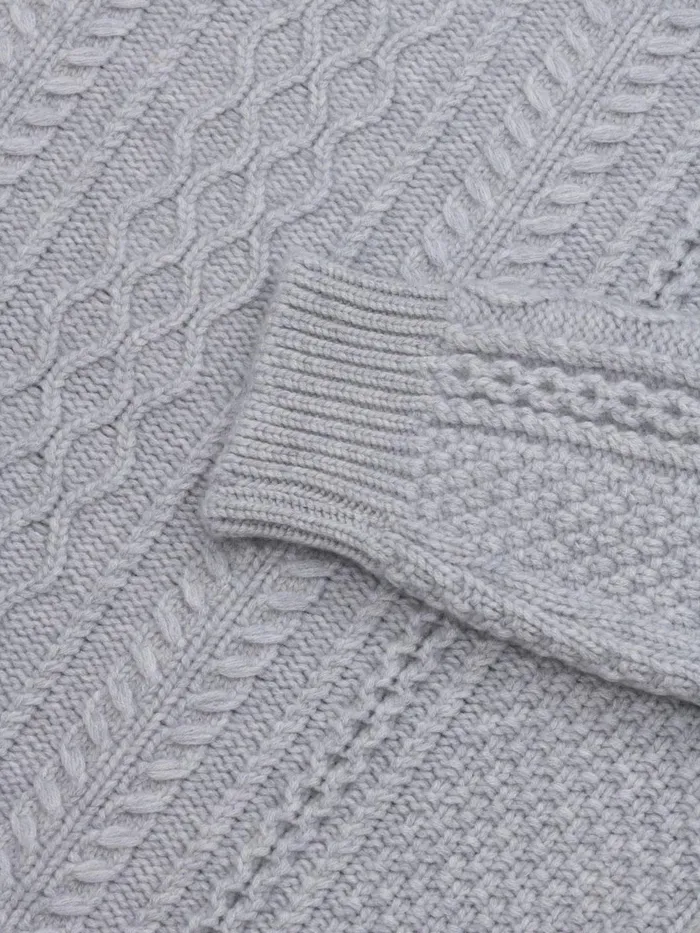 Women Begg X Co Sweaters Isla Cashmere Sweater Feather Grey