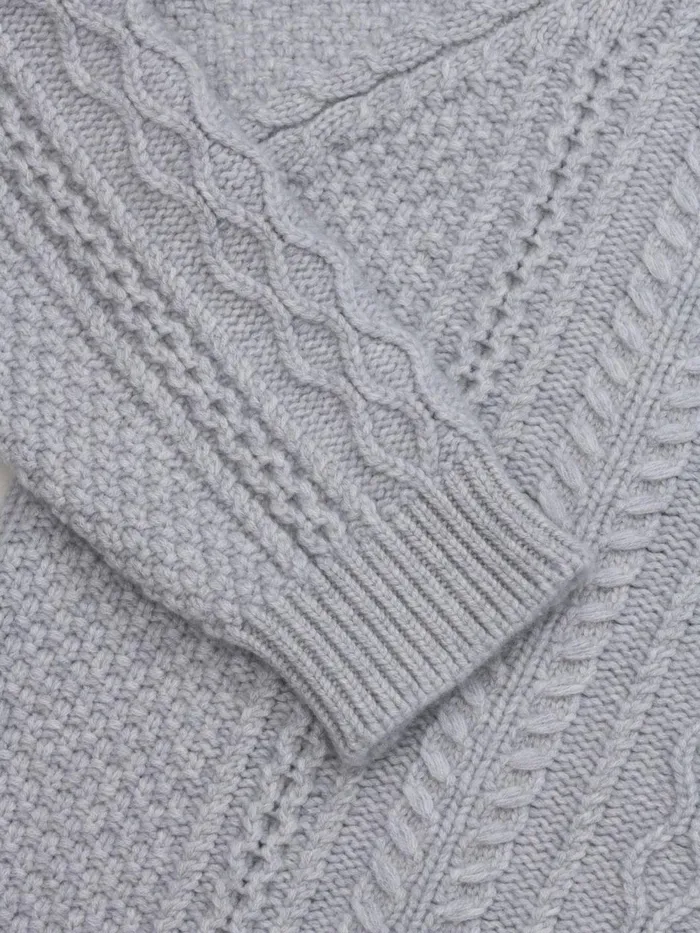 Women Begg X Co Sweaters Isla Cashmere Sweater Feather Grey