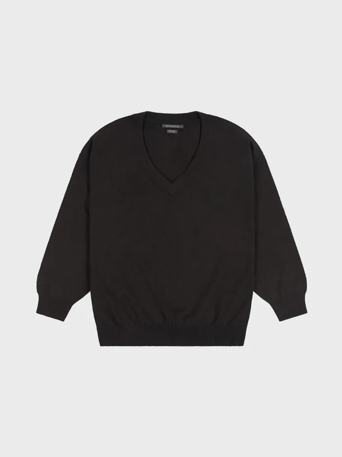 Women Begg X Co Sweaters Jade VNeck Cashmere Sweater Assam