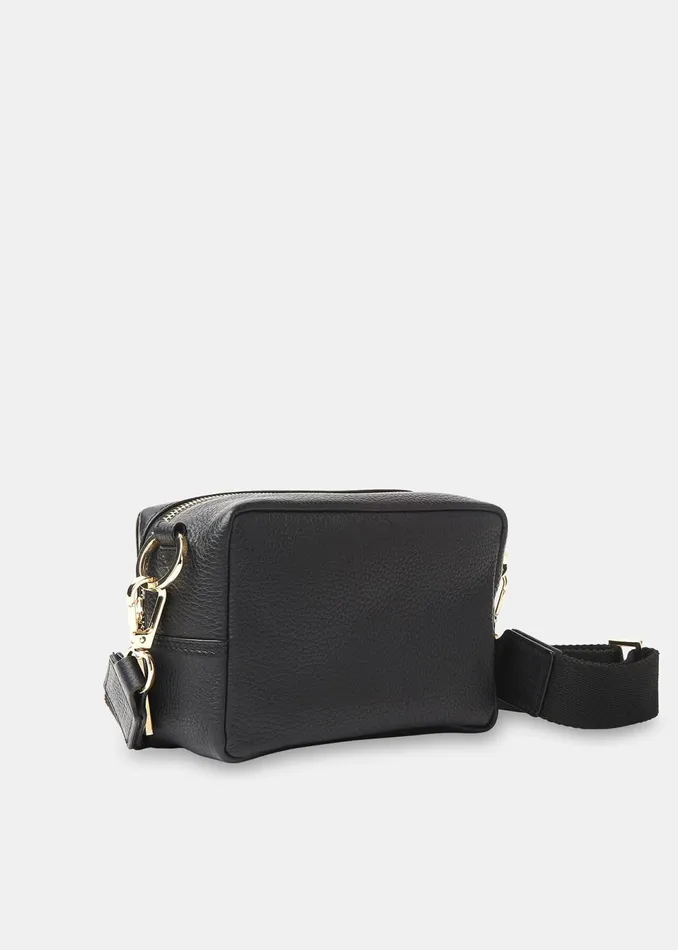 Women Bibi Bags Whistles Black Bibi Leopard Crossbody Bag