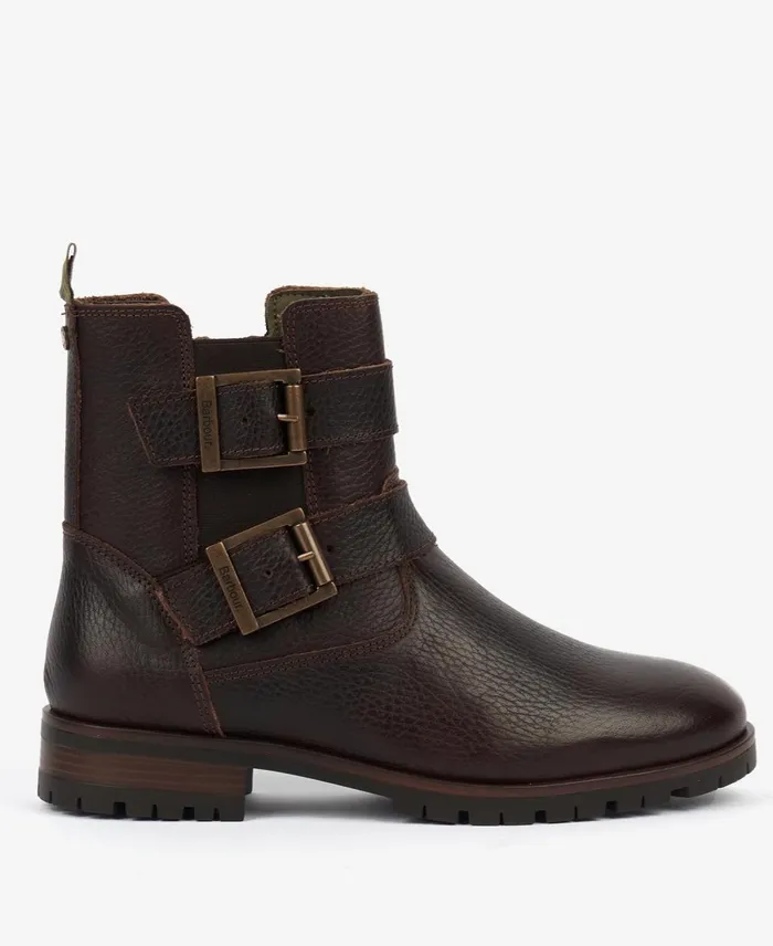 Women Boots Barbour Marina Boots Dark Brown