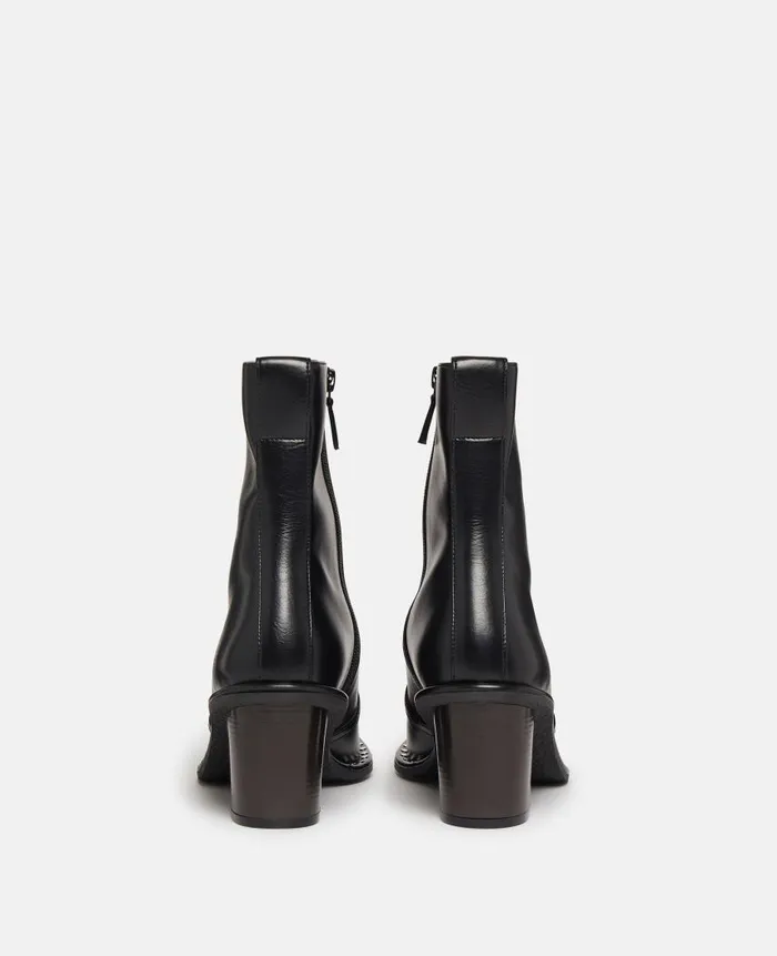 Women Boots Stella McCartney Falabella Mid Heel Ankle Boots Black Women Boots Stella McCartney Falabella Mid Heel Ankle Boots Black