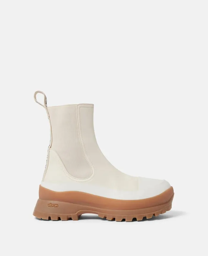 Women Boots Stella McCartney Trace Chelsea Boots White