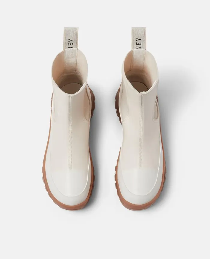 Women Boots Stella McCartney Trace Chelsea Boots White