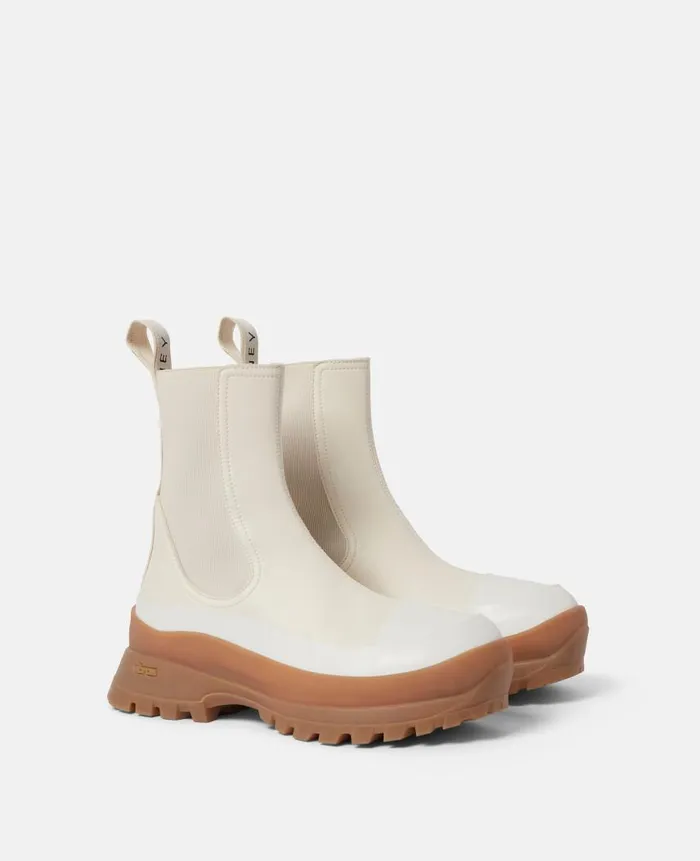 Women Boots Stella McCartney Trace Chelsea Boots White