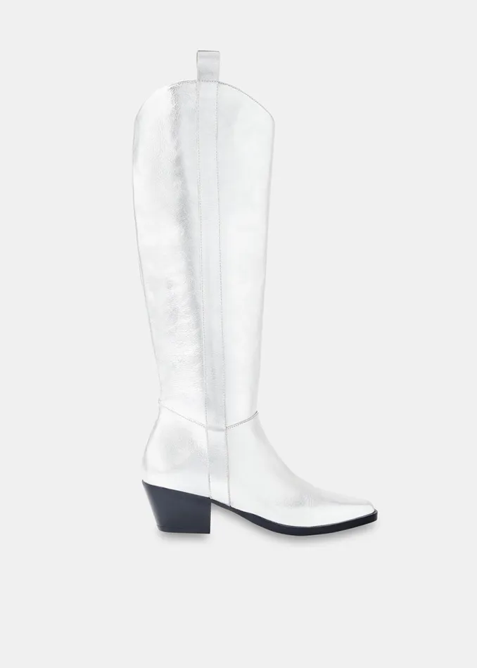 Women Boots Whistles Silver Limited Asa Western Boot
