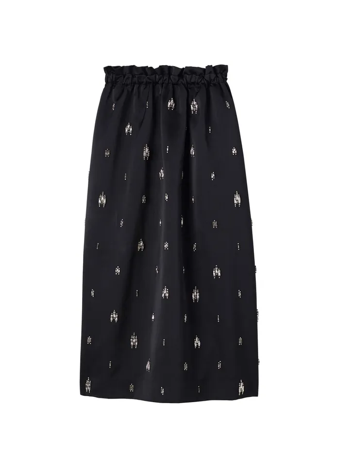 Women Bottoms ALC Alexia Embellished Midi Skirt Black