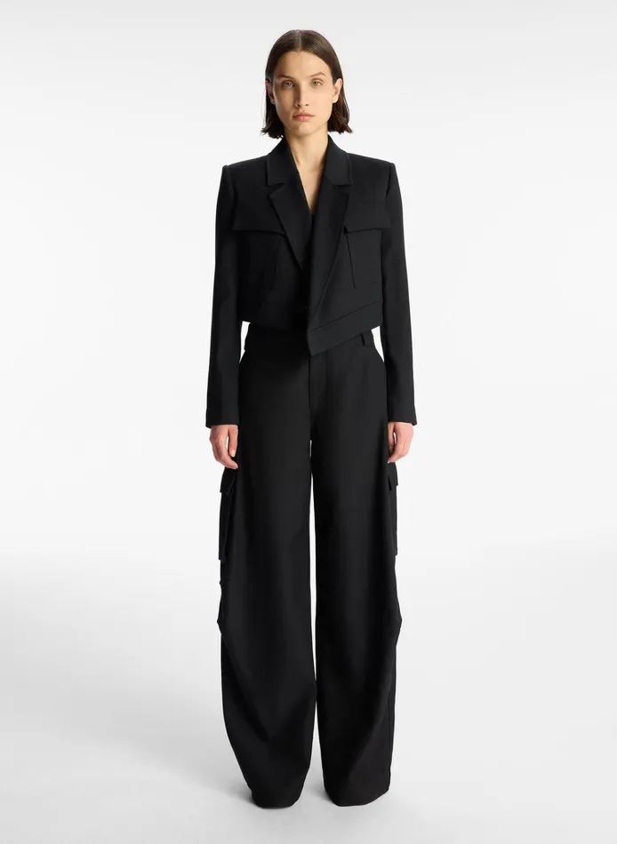 Women Bottoms ALC Megan Cargo Pant Black