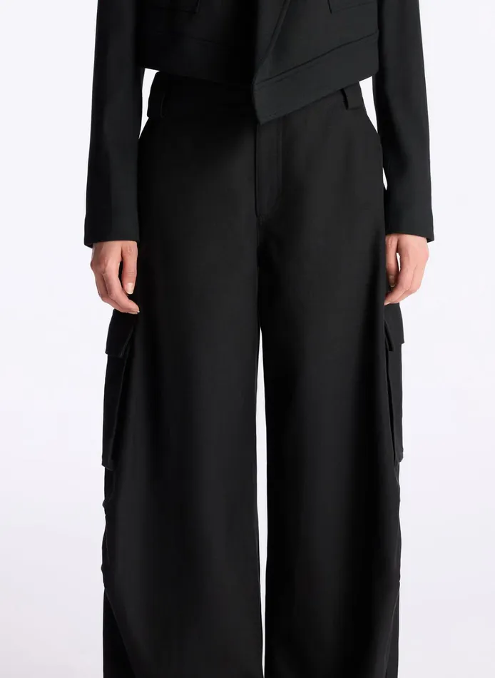 Women Bottoms ALC Megan Cargo Pant Black