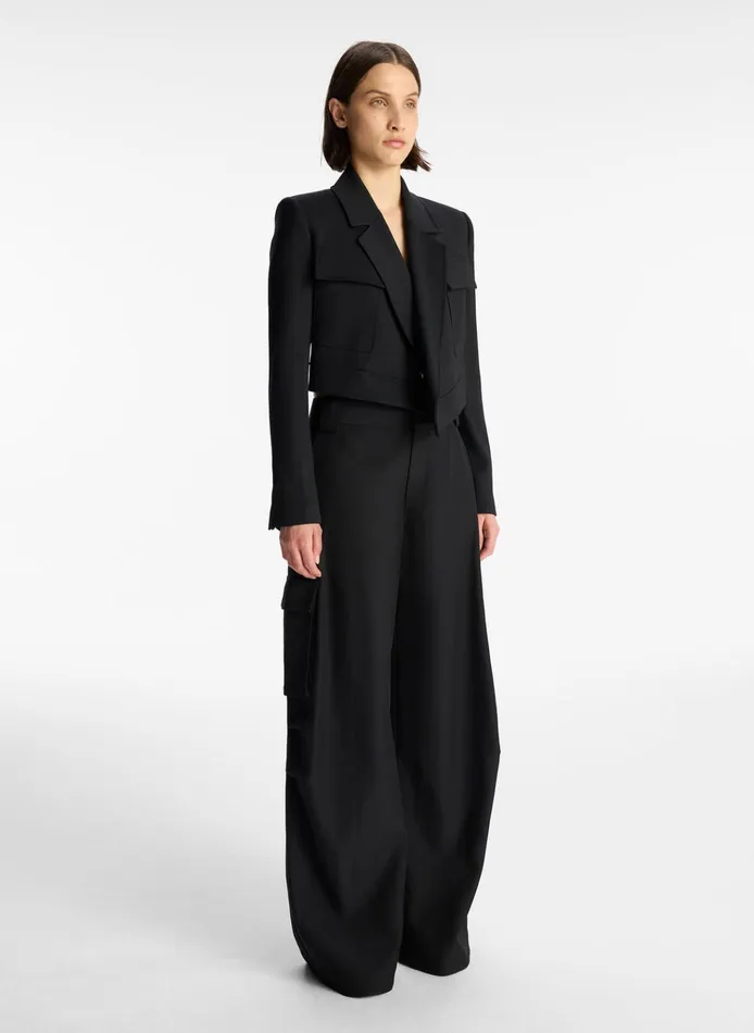 Women Bottoms ALC Megan Cargo Pant Black