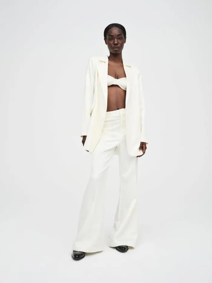 Women Bottoms For Love and Lemons Ruth WideLeg Pant White Women Bottoms For Love and Lemons Ruth WideLeg Pant White