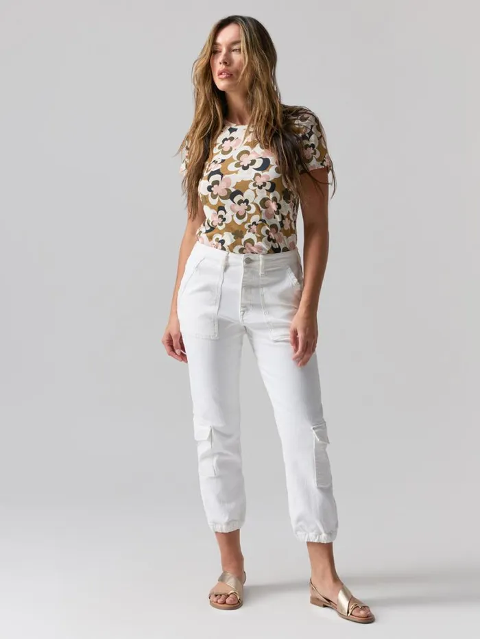 Women Brooklyn Cargo High Rise Pant Chalk Sanctuary Clothing Pants