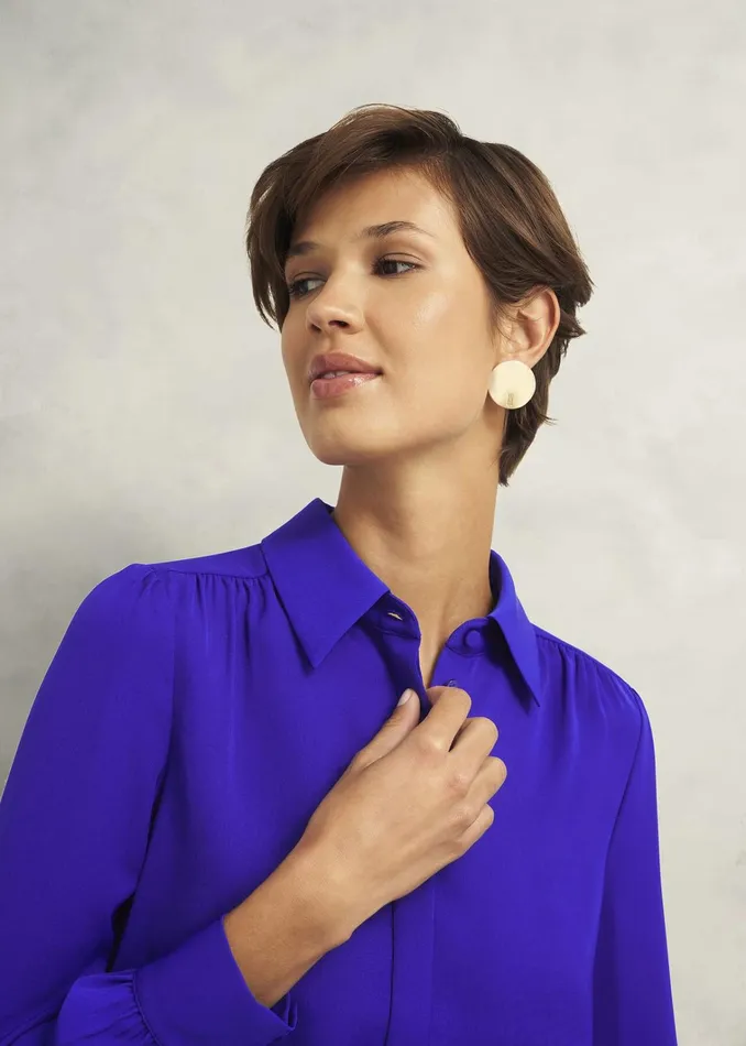 Women Caitlyn Shirt Nordic Blue Hobbs Tops