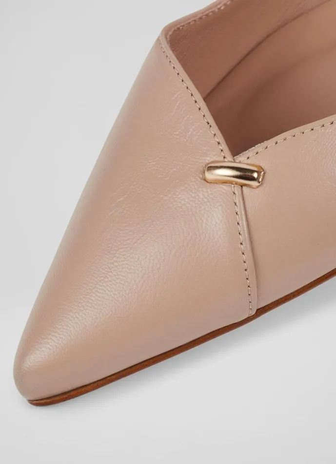 Women Cally Beige Leather Flats Neutral LKBennett Flats Women Cally Beige Leather Flats Neutral LKBennett Flats