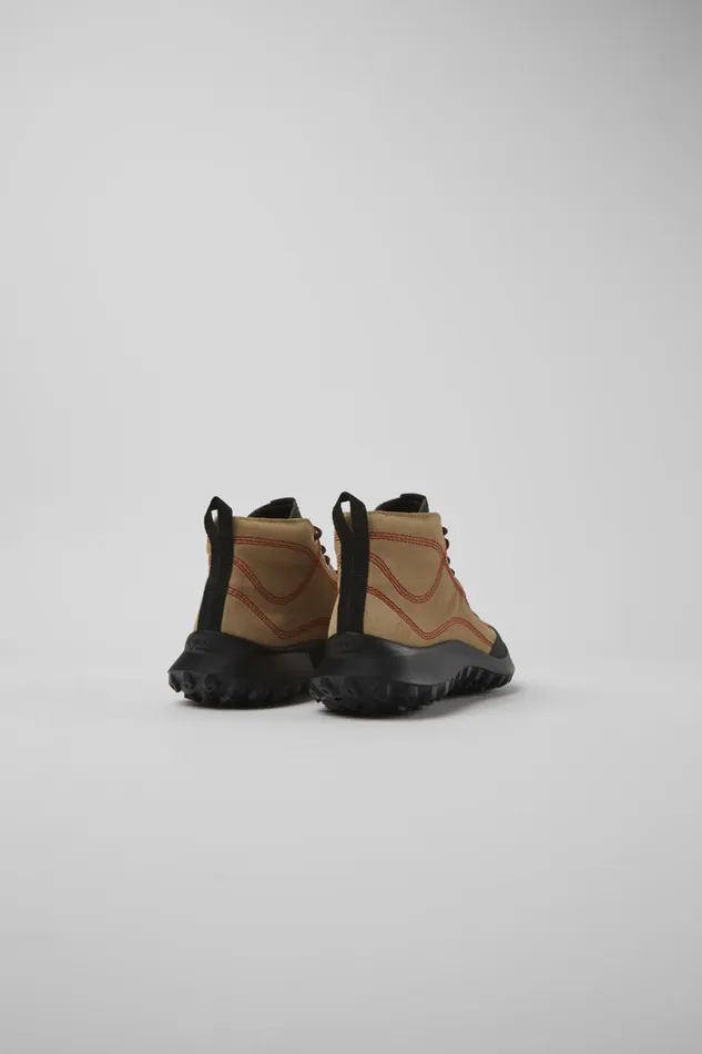 Women Camper Ankle Boots CRCLR GORETEX Beige Nubuck And Textile Sneakers Women Camper Ankle Boots CRCLR GORETEX Beige Nubuck And Textile Sneakers