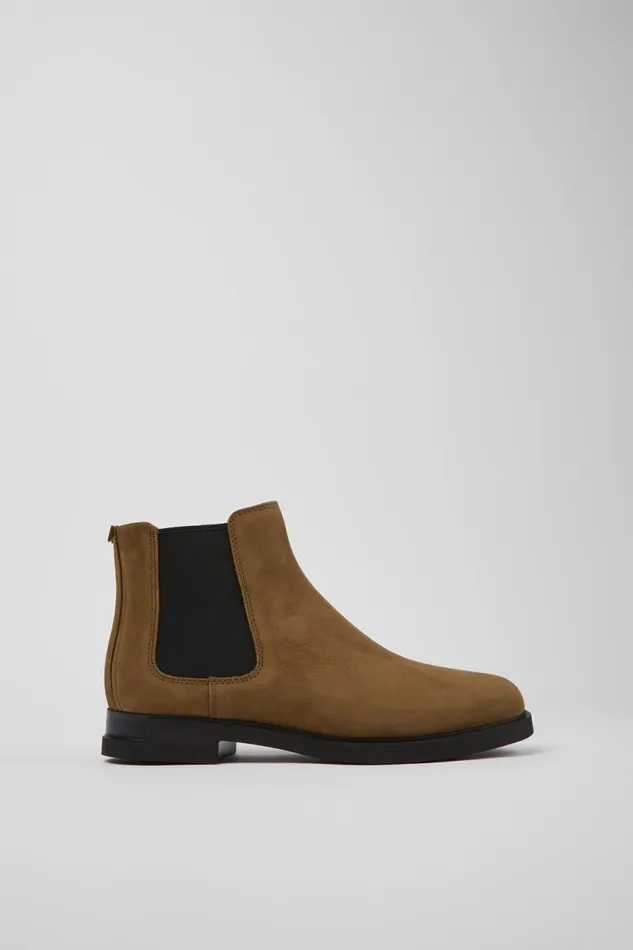 Women Camper Ankle Boots Iman Brown Nubuck Chelsea Boots Women Camper Ankle Boots Iman Brown Nubuck Chelsea Boots