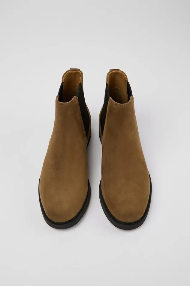 Women Camper Ankle Boots Iman Brown Nubuck Chelsea Boots Women Camper Ankle Boots Iman Brown Nubuck Chelsea Boots