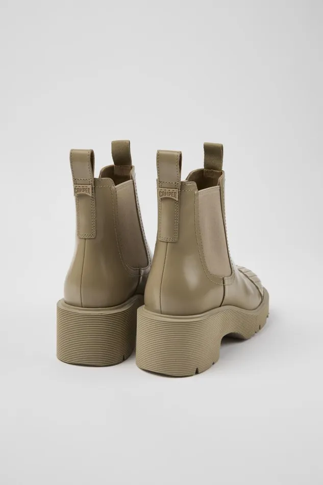 Women Camper Ankle Boots Milah Beige Leather Chelsea Boots Women Camper Ankle Boots Milah Beige Leather Chelsea Boots