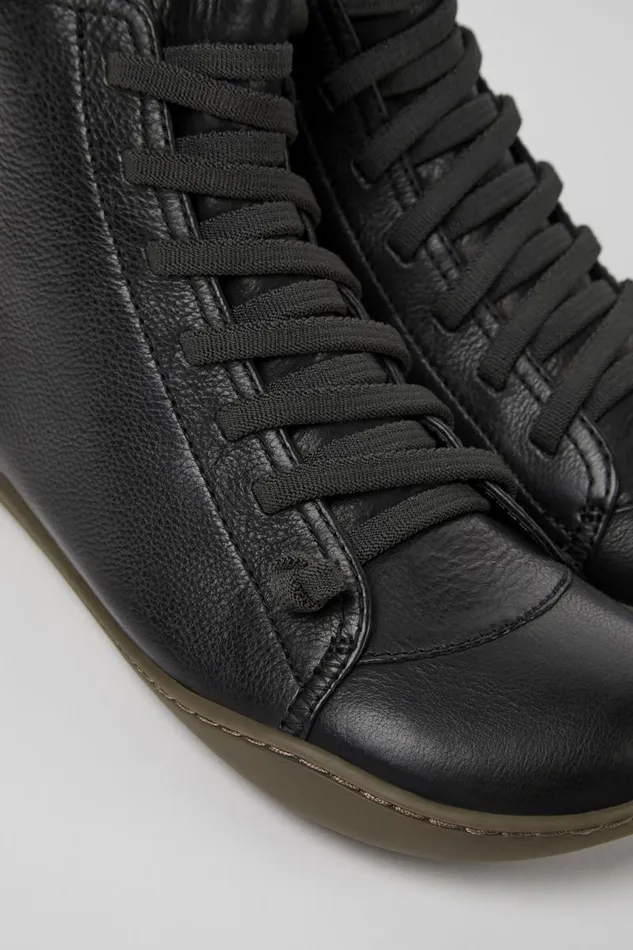 Women Camper Ankle Boots Peu Black Ankle Boot