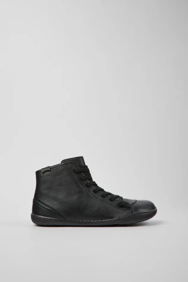 Women Camper Ankle Boots Peu Black Leather Ankle Boots Women Camper Ankle Boots Peu Black Leather Ankle Boots