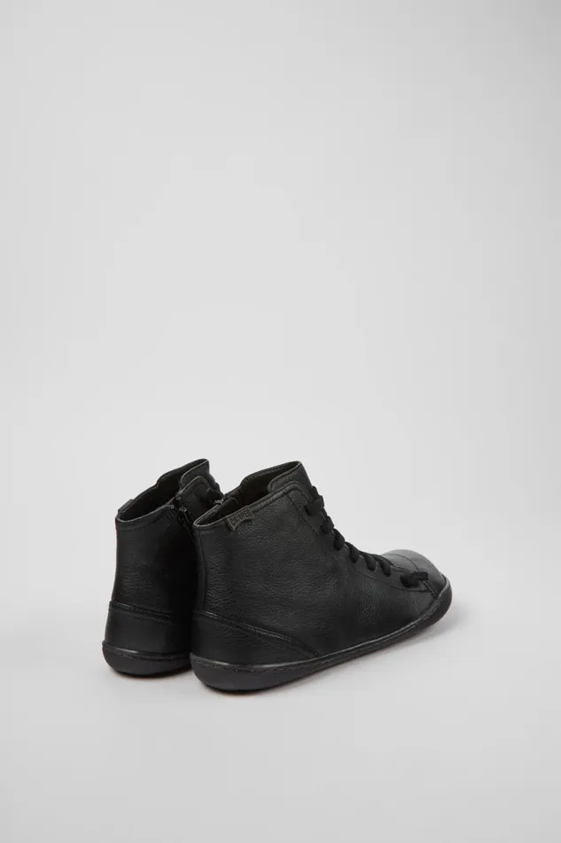 Women Camper Ankle Boots Peu Black Leather Ankle Boots Women Camper Ankle Boots Peu Black Leather Ankle Boots