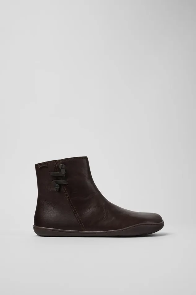 Women Camper Ankle Boots Peu Brown Leather Boots Women Camper Ankle Boots Peu Brown Leather Boots