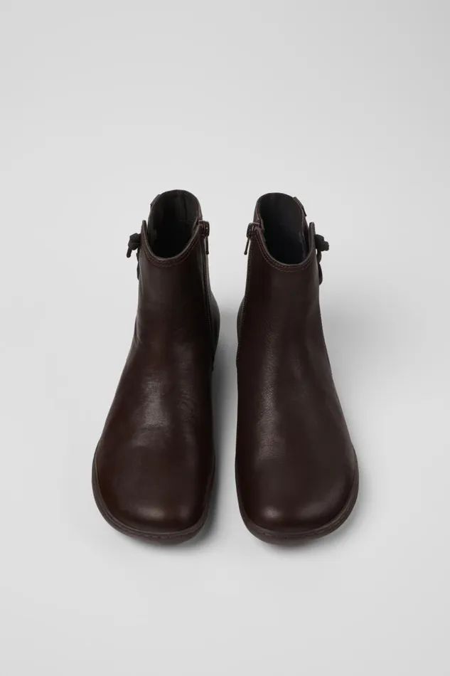 Women Camper Ankle Boots Peu Brown Leather Boots Women Camper Ankle Boots Peu Brown Leather Boots