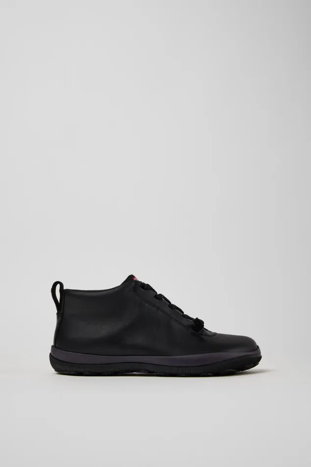Women Camper Ankle Boots Peu Pista GORETEX Black Leather And Textile Ankle Boots Women Camper Ankle Boots Peu Pista GORETEX Black Leather And Textile Ankle Boots