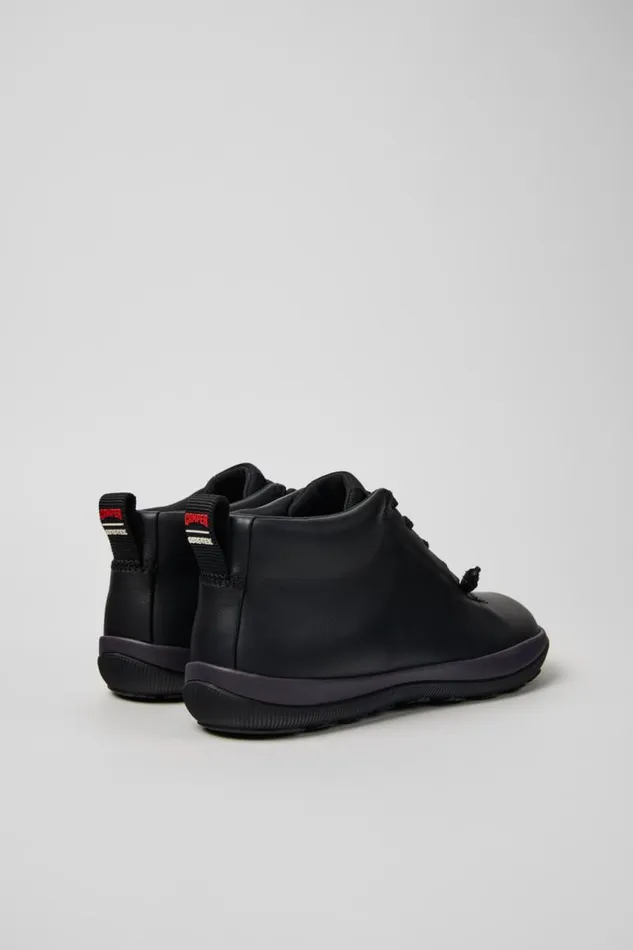Women Camper Ankle Boots Peu Pista GORETEX Black Leather And Textile Ankle Boots Women Camper Ankle Boots Peu Pista GORETEX Black Leather And Textile Ankle Boots