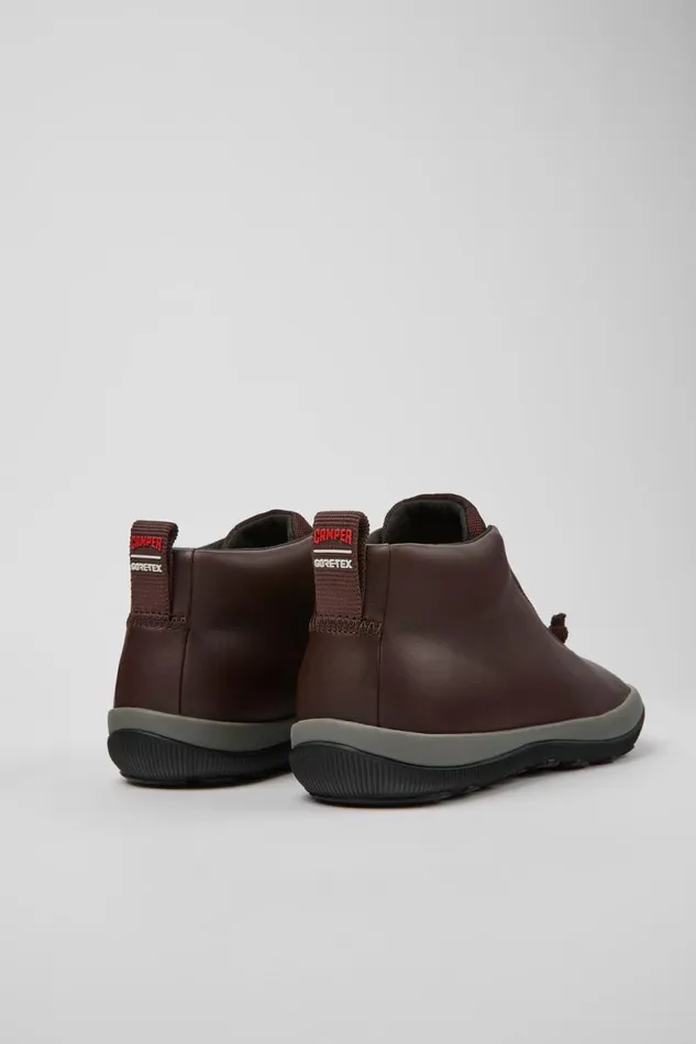 Women Camper Ankle Boots Peu Pista GORETEX Burgundy Leather Sneakers Women Camper Ankle Boots Peu Pista GORETEX Burgundy Leather Sneakers