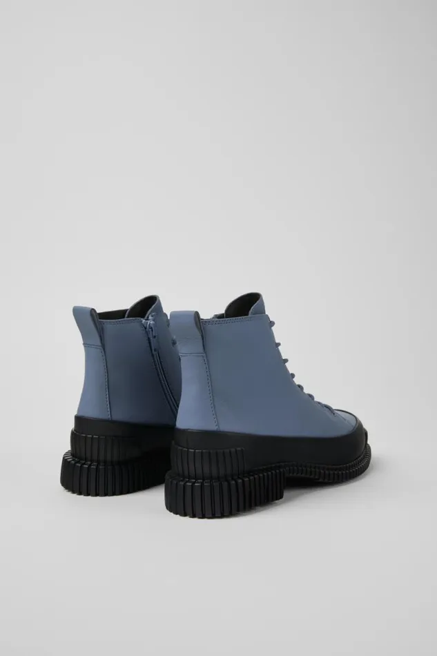 Women Camper Ankle Boots Pix Gray And Black Leather Ankle Boots Women Camper Ankle Boots Pix Gray And Black Leather Ankle Boots