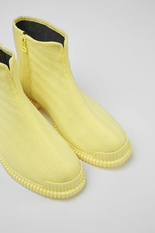 Women Camper Ankle Boots Pix TENCEL Yellow TENCEL Lyocell Ankle Boots
