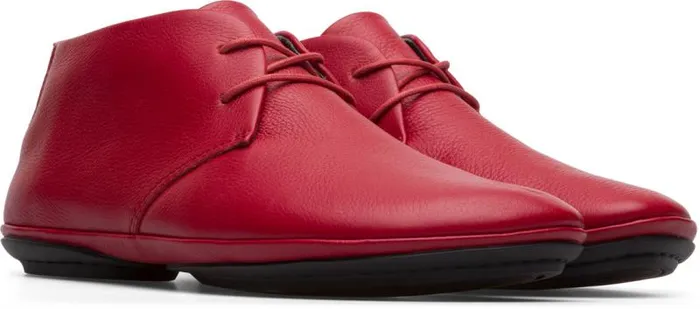 Women Camper Ankle Boots Right Red Lace Up Ankle Boot
