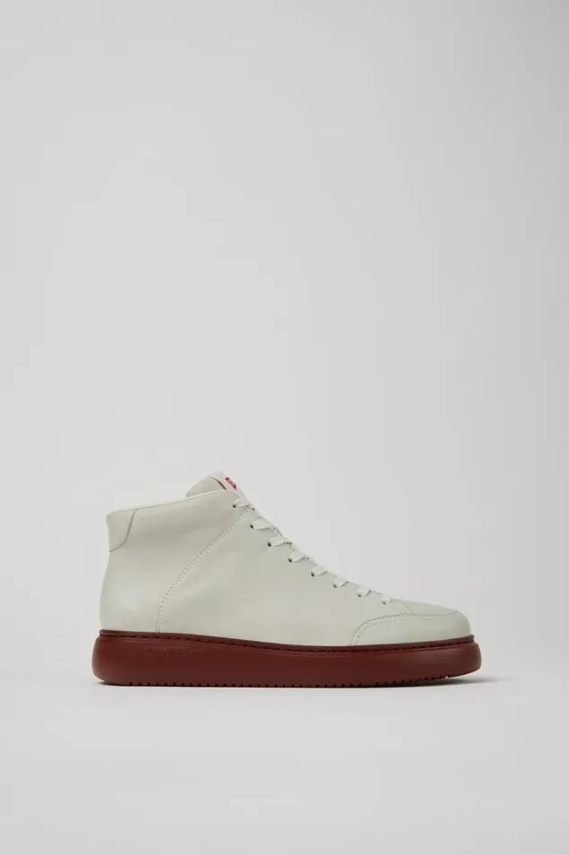 Women Camper Ankle Boots Runner K21 White Nondyed Leather Sneakers Women Camper Ankle Boots Runner K21 White Nondyed Leather Sneakers