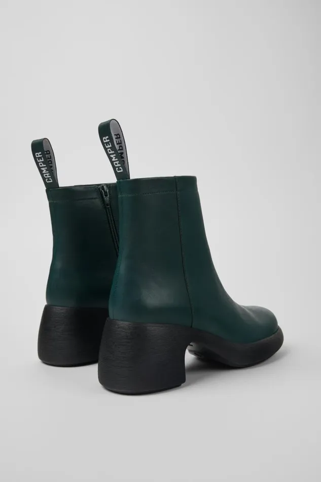 Women Camper Ankle Boots Thelma Green Leather Boots Women Camper Ankle Boots Thelma Green Leather Boots
