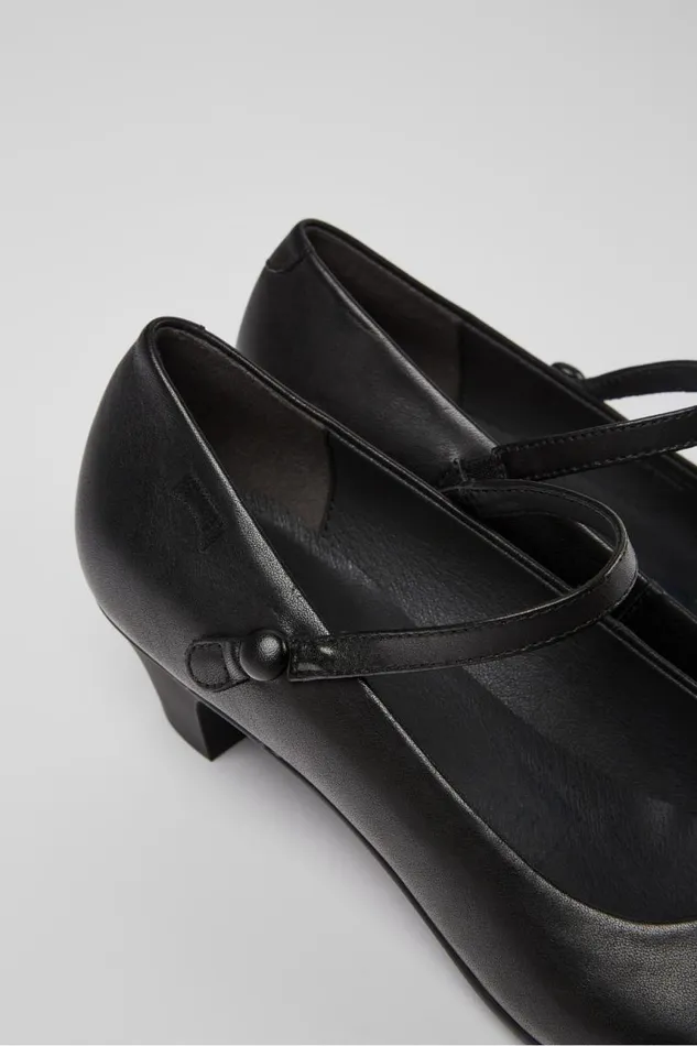 Women Camper Ballerinas Helena Black Heels