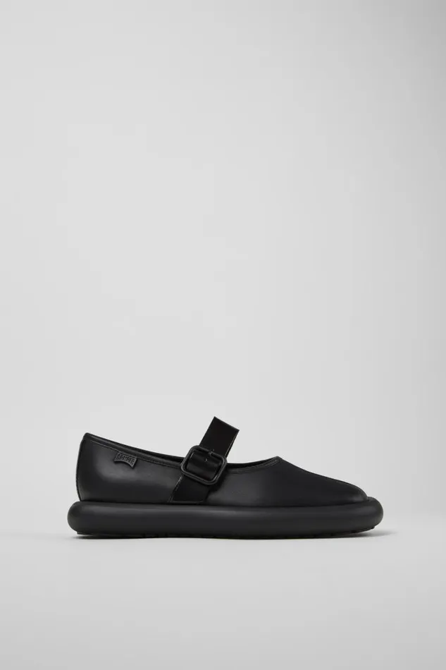 Women Camper Ballerinas Onda Black Leather Shoes Women Camper Ballerinas Onda Black Leather Shoes