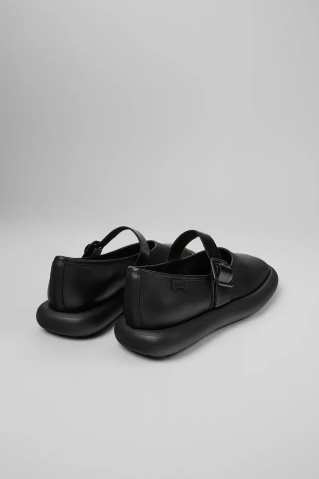 Women Camper Ballerinas Onda Black Leather Shoes Women Camper Ballerinas Onda Black Leather Shoes